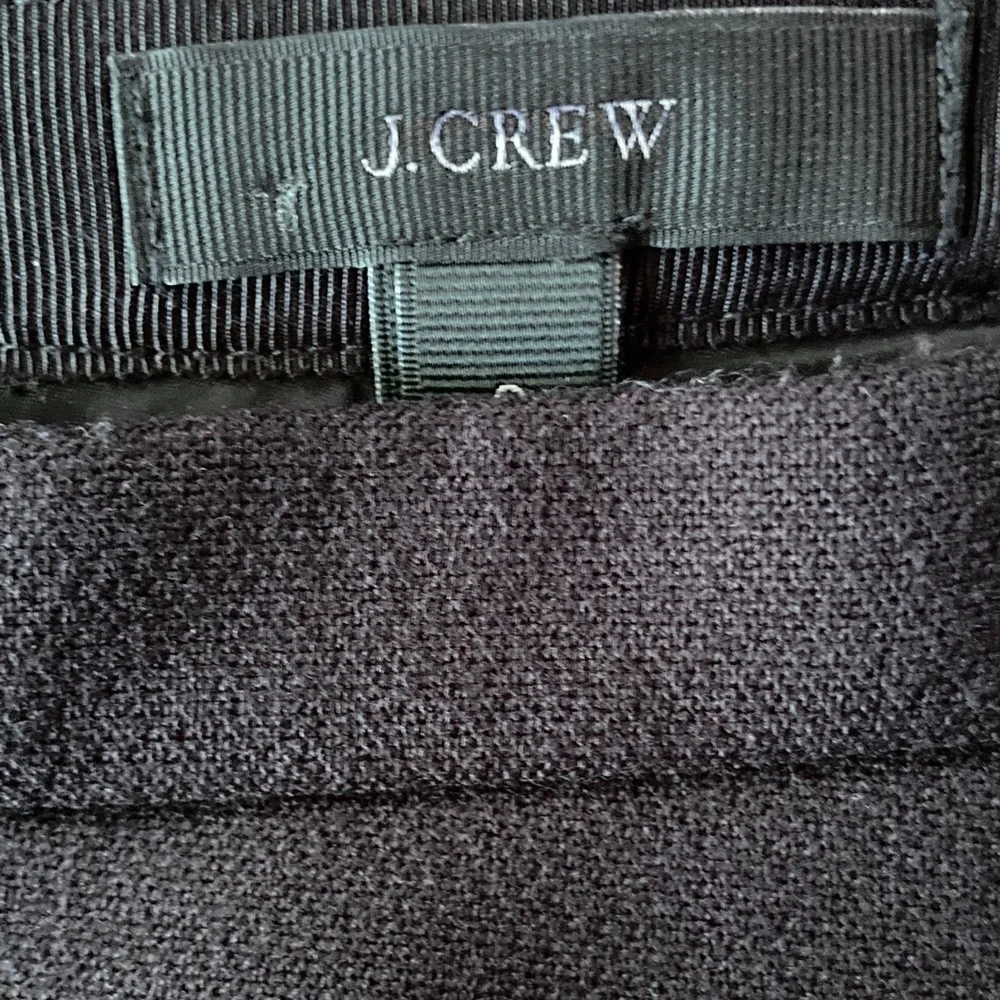 J. Crew Black A-Line Pleated Mini Skirt